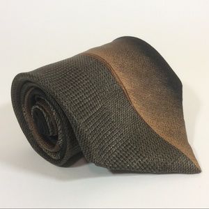 Enro gold green silk tie